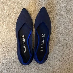 Rothy’s point shoes navy size 7
